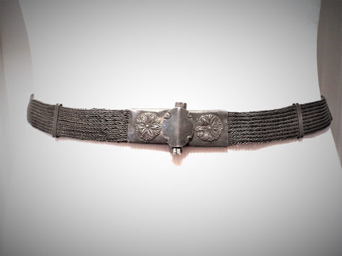 Antique Old Silver Rajasthan India Belt