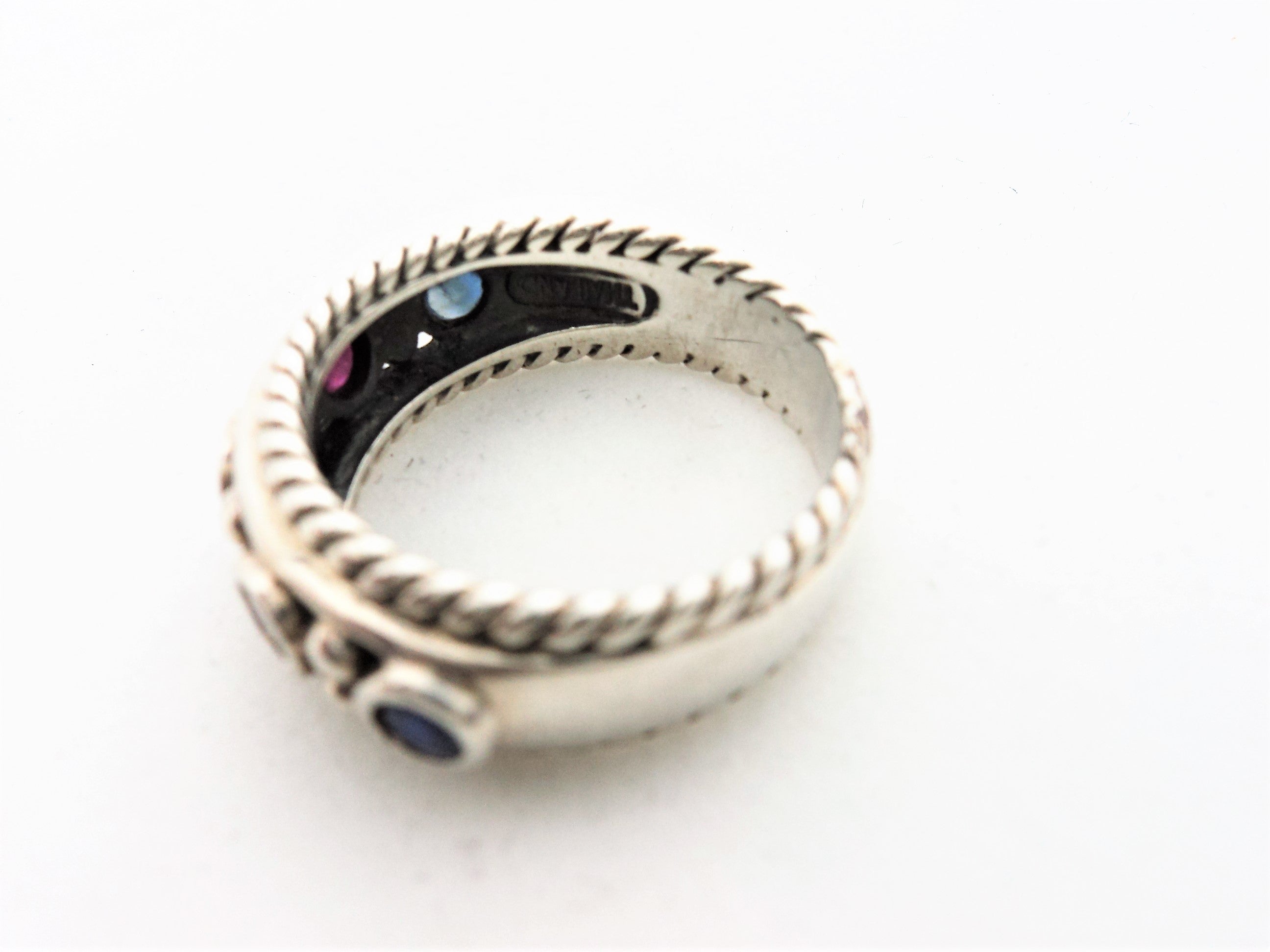 Sterling Silver and Multi Gemstone Ring