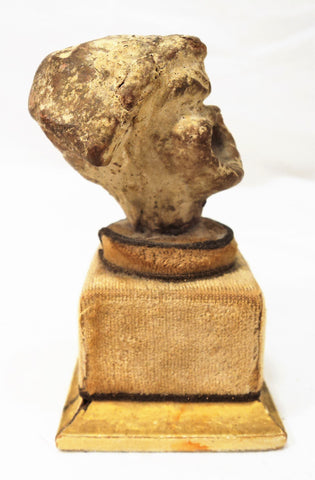 Antique Miniature Bust of a Loud Orator