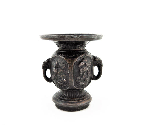 Antique Miniature Bronze Vase