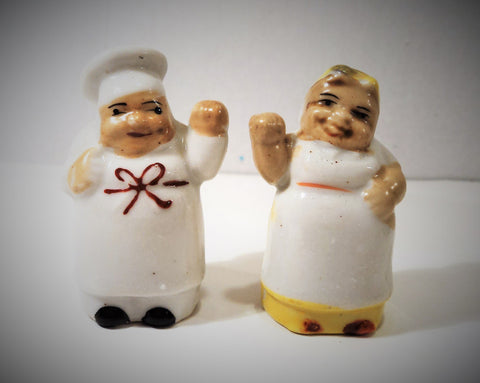 Black Americana Mammy and Chef Salt and Pepper Shaker Set