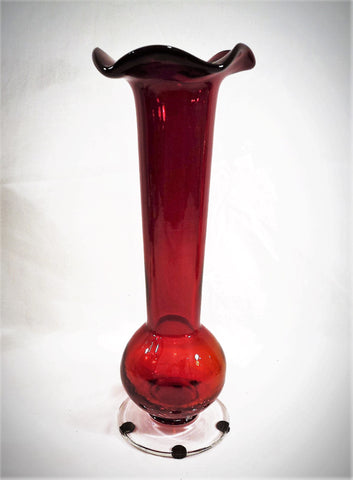 Ruby Glass Vase