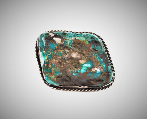 Vintage Native American Silver Turquoise Ring