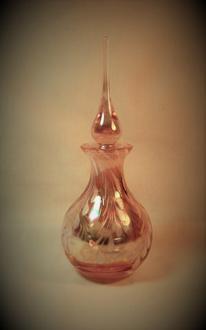 Shell Pink Iridescent Perfume Bottle