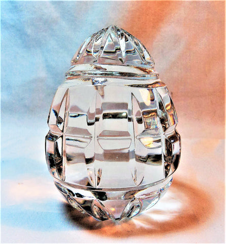 Leaded Crystal Egg Paperweight