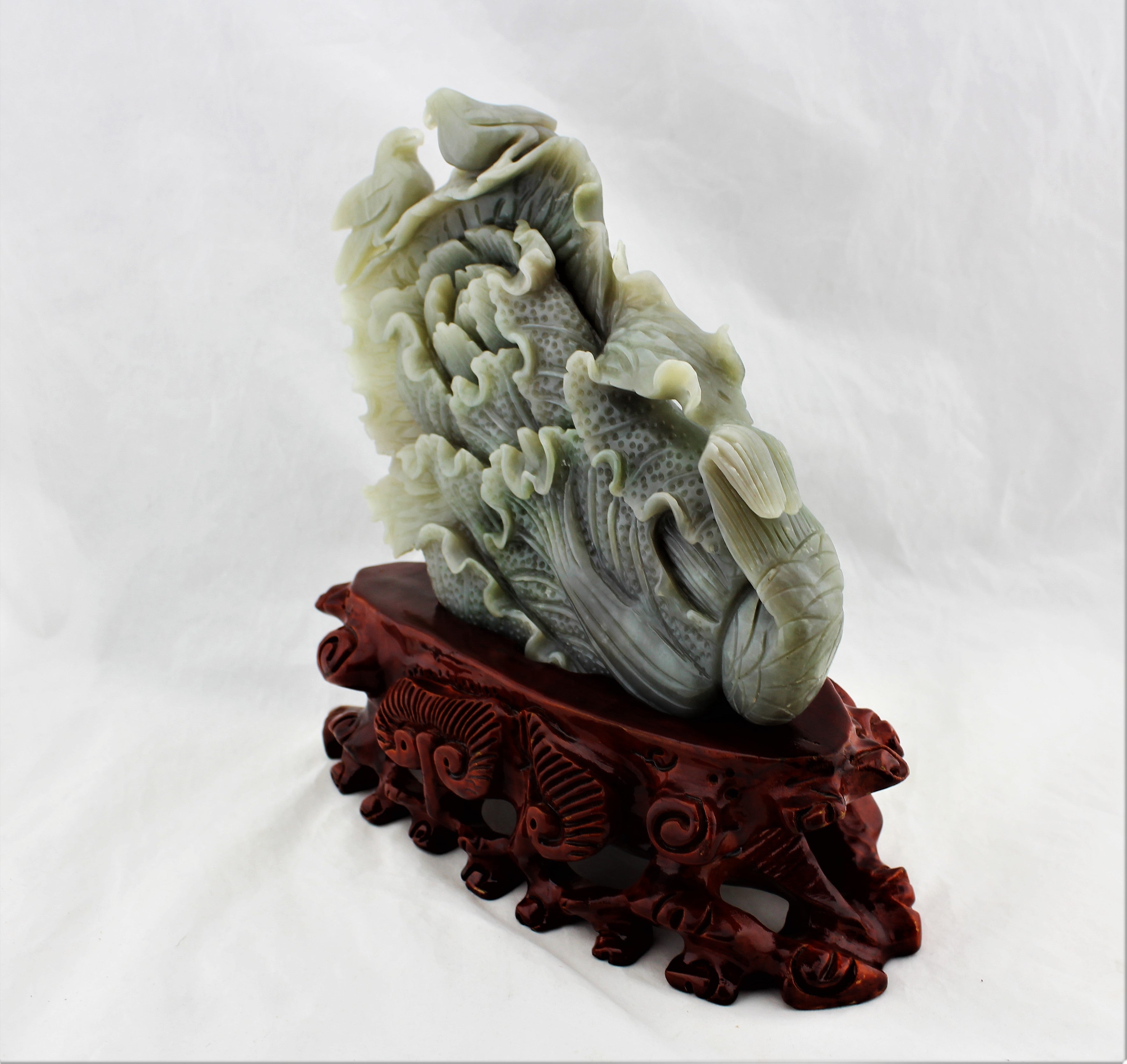 Lucky Cabbage Carved Jade