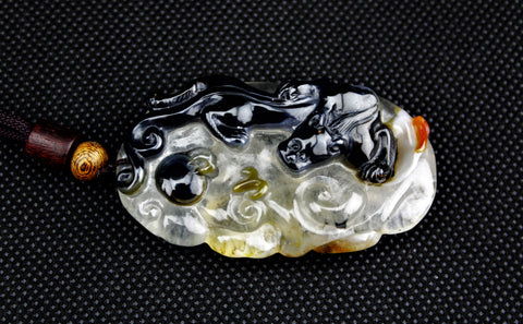 Carved Multicolor Crystal Dragon