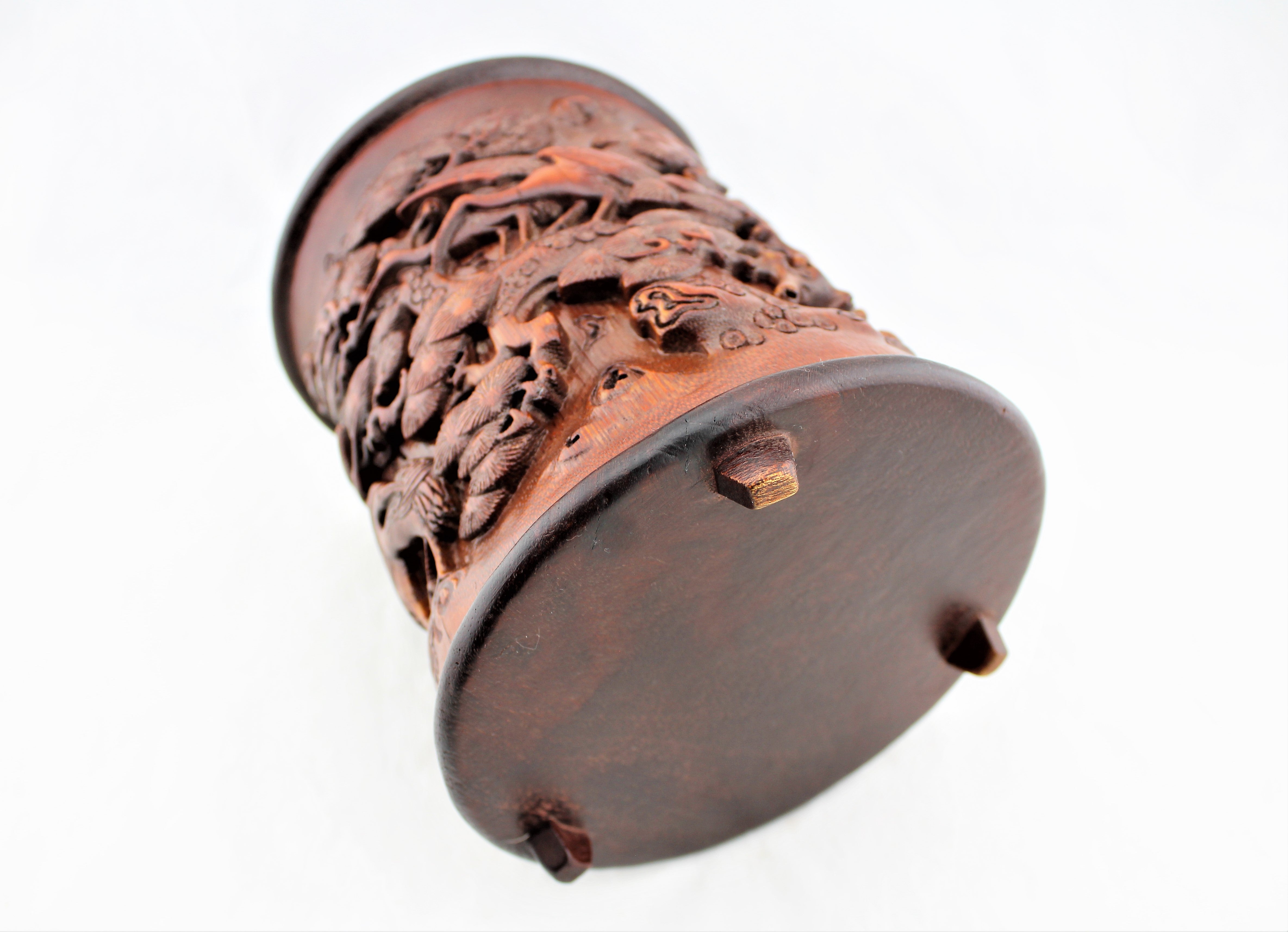 Carved Bamboo Brush Pot