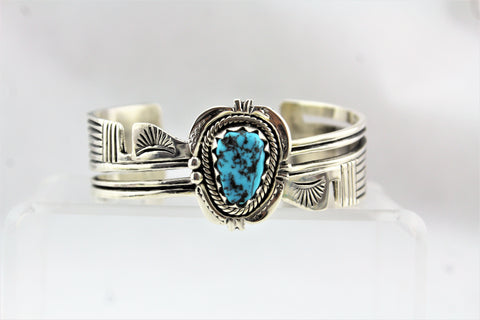 Henry Attakai Sterling Turquoise Bracelet