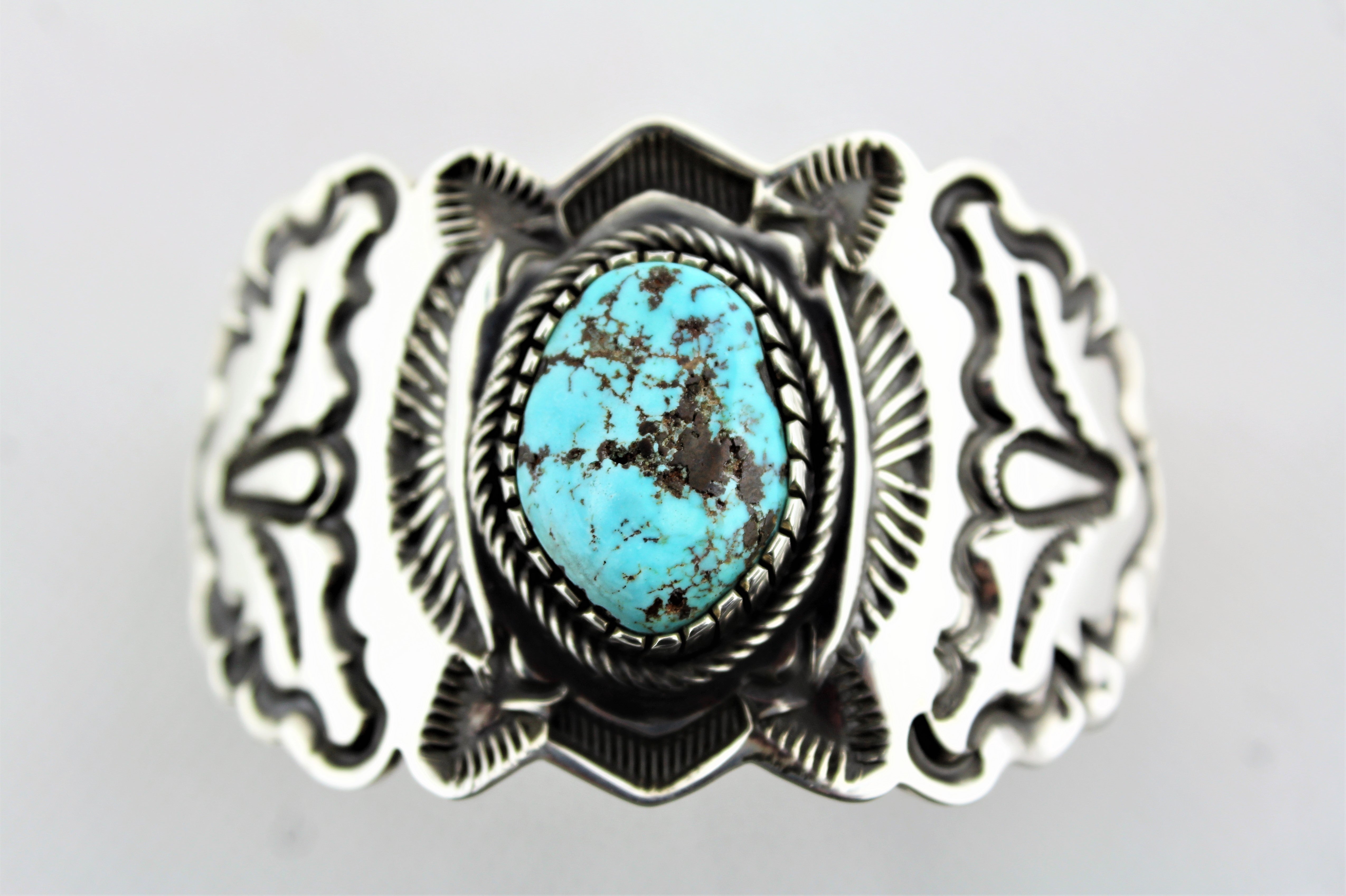 Tommy Jackson Sterling Godber Turquoise Bracelet