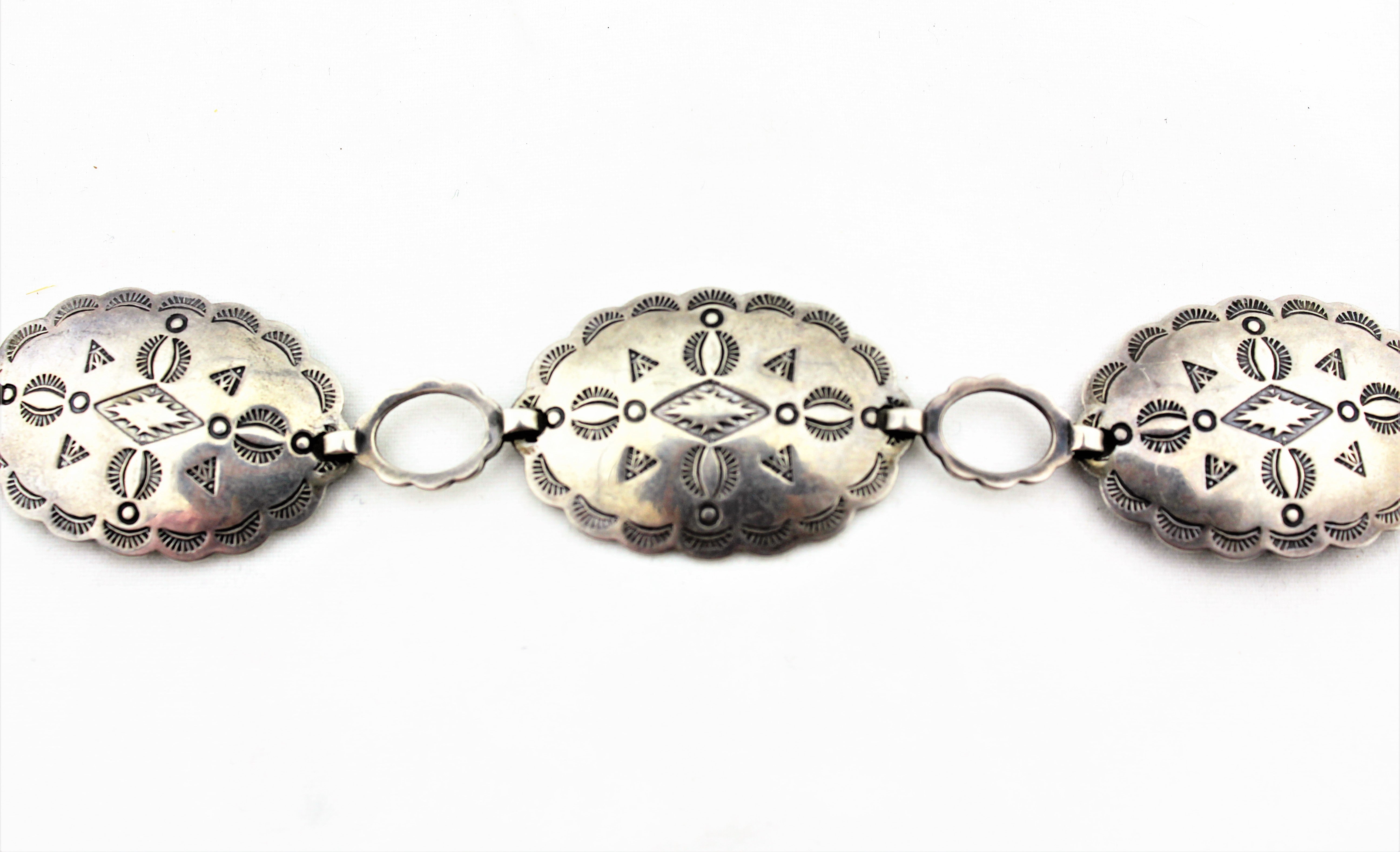 Sterling Silver Concho Belt