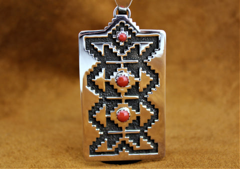 Marita Jackson Sterling Coral Pendant