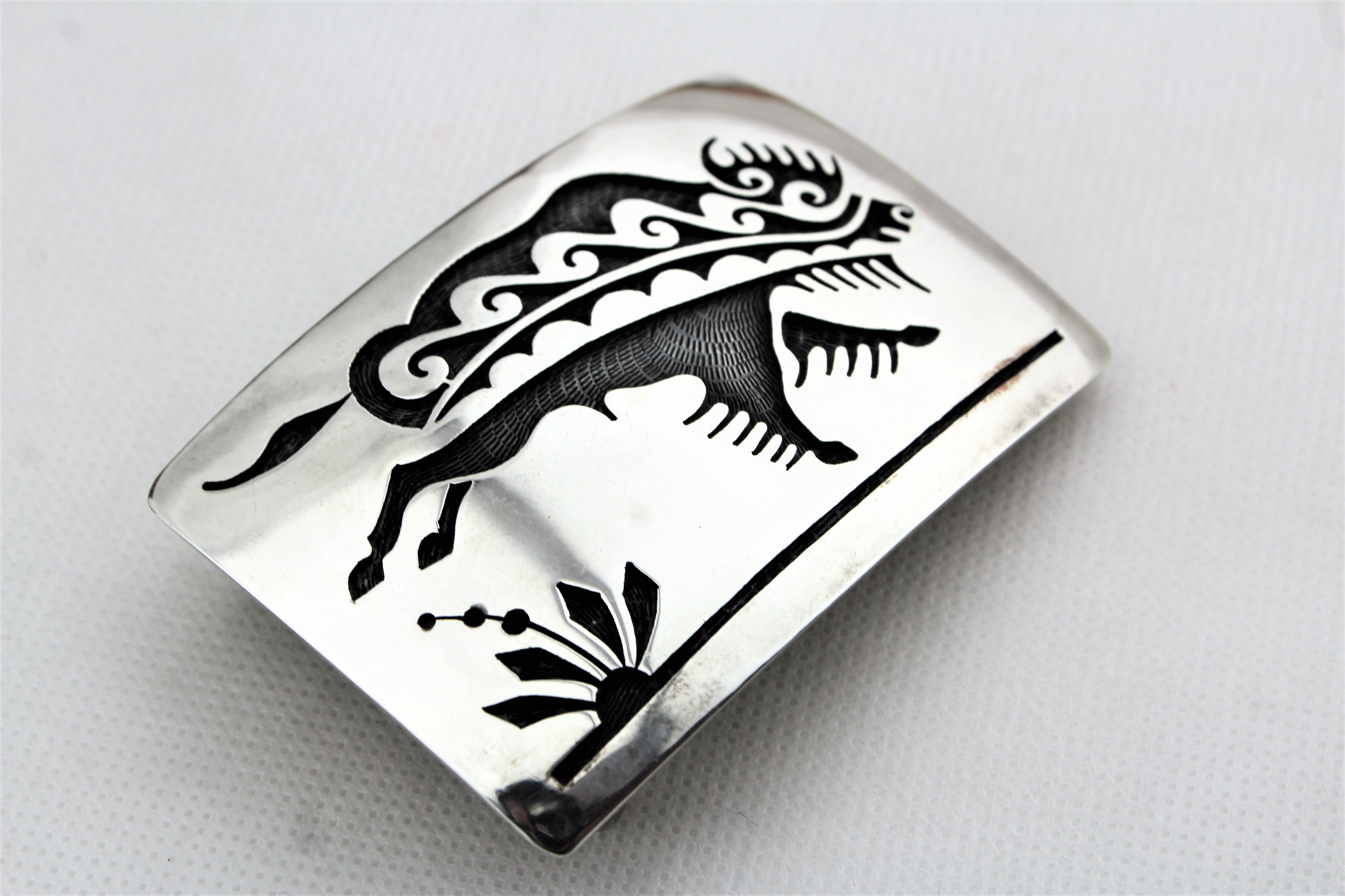 Michael Sockyma Sr. Sterling Buffalo Buckle