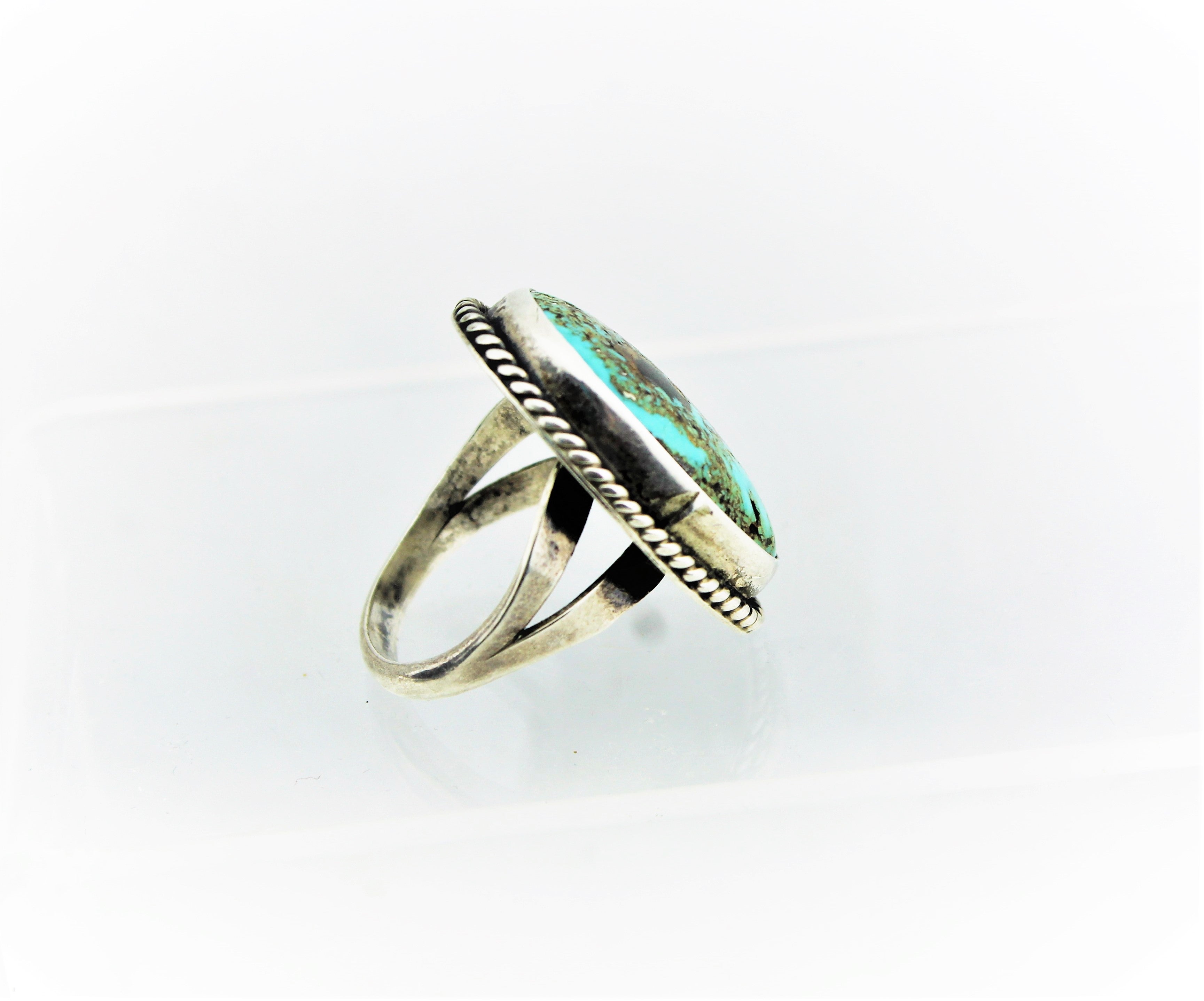 Native American Sterling Silver Turquoise Ring