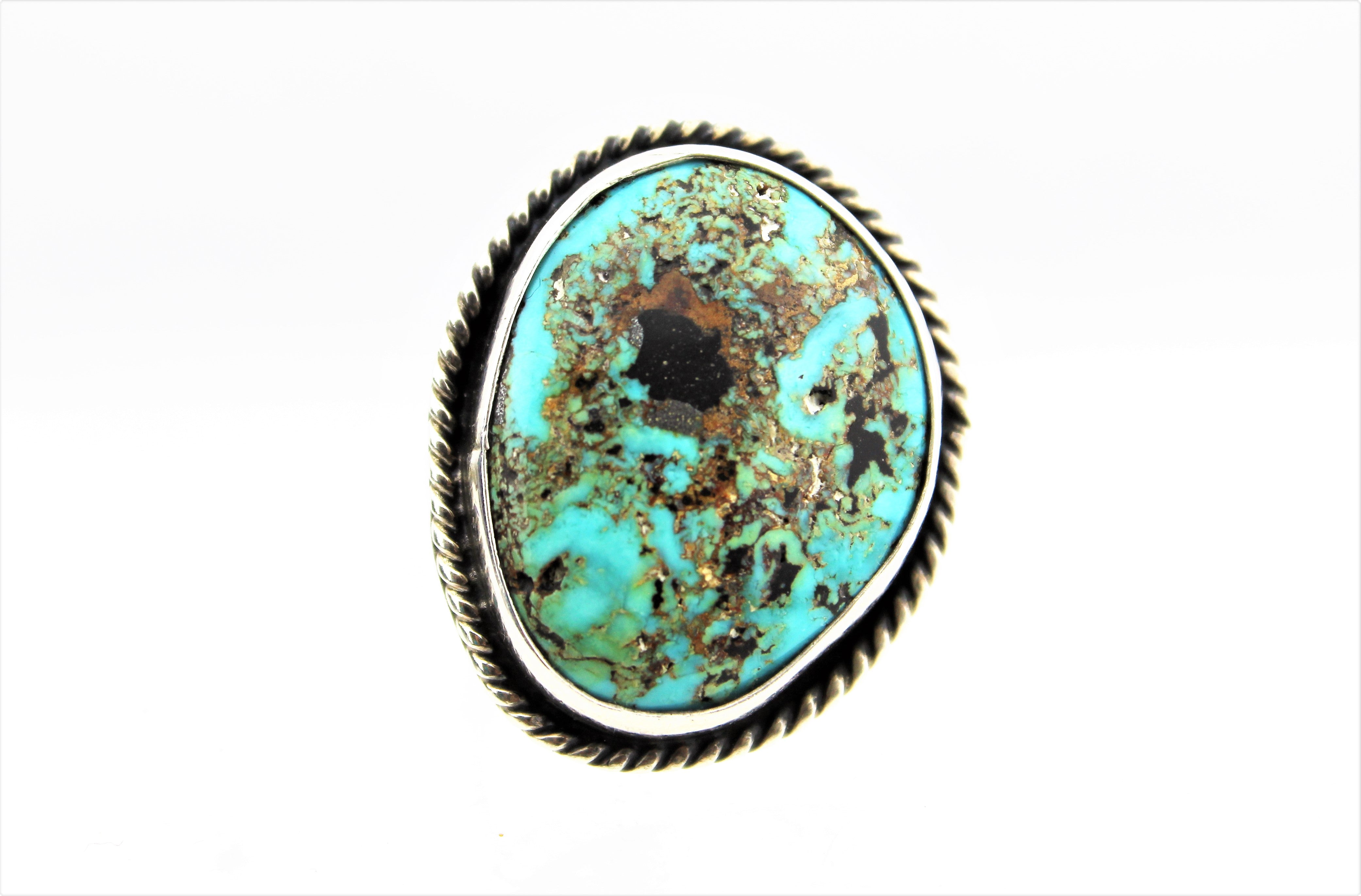 Native American Sterling Silver Turquoise Ring