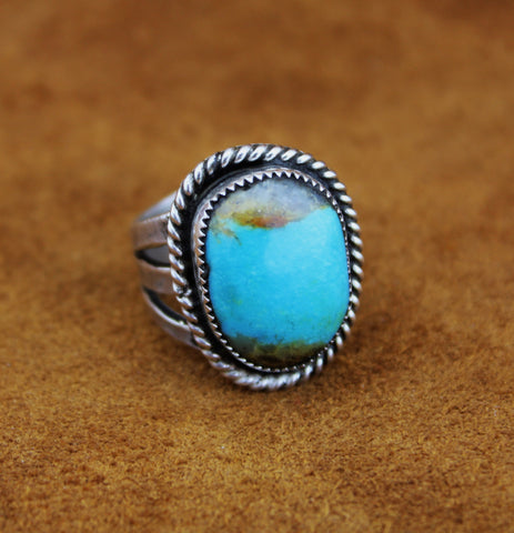 Merlin James Sterling Peruvian Opal Ring