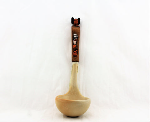 Hopi Pottery Ladle with Kachina Mana Handle