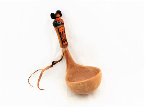 Hopi Pottery Ladle with Kachina Mana Handle