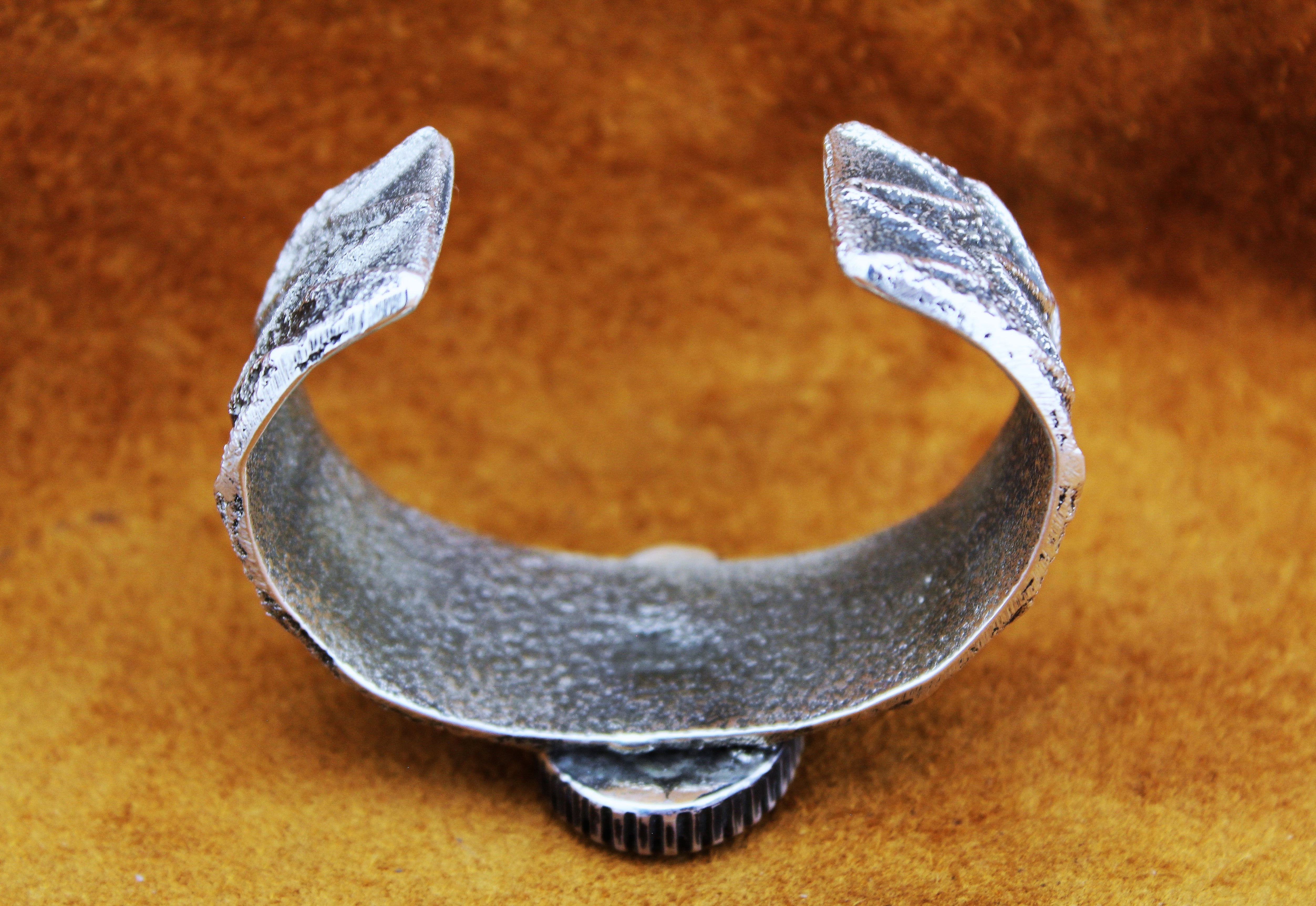 Merlin James Sterling Silver Tufa Cast Bracelet