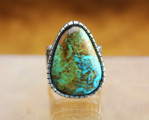 Merlin James Sterling Royston Turquoise Ring