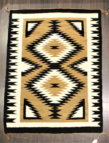 Double Sunrise Pattern Navajo Rug