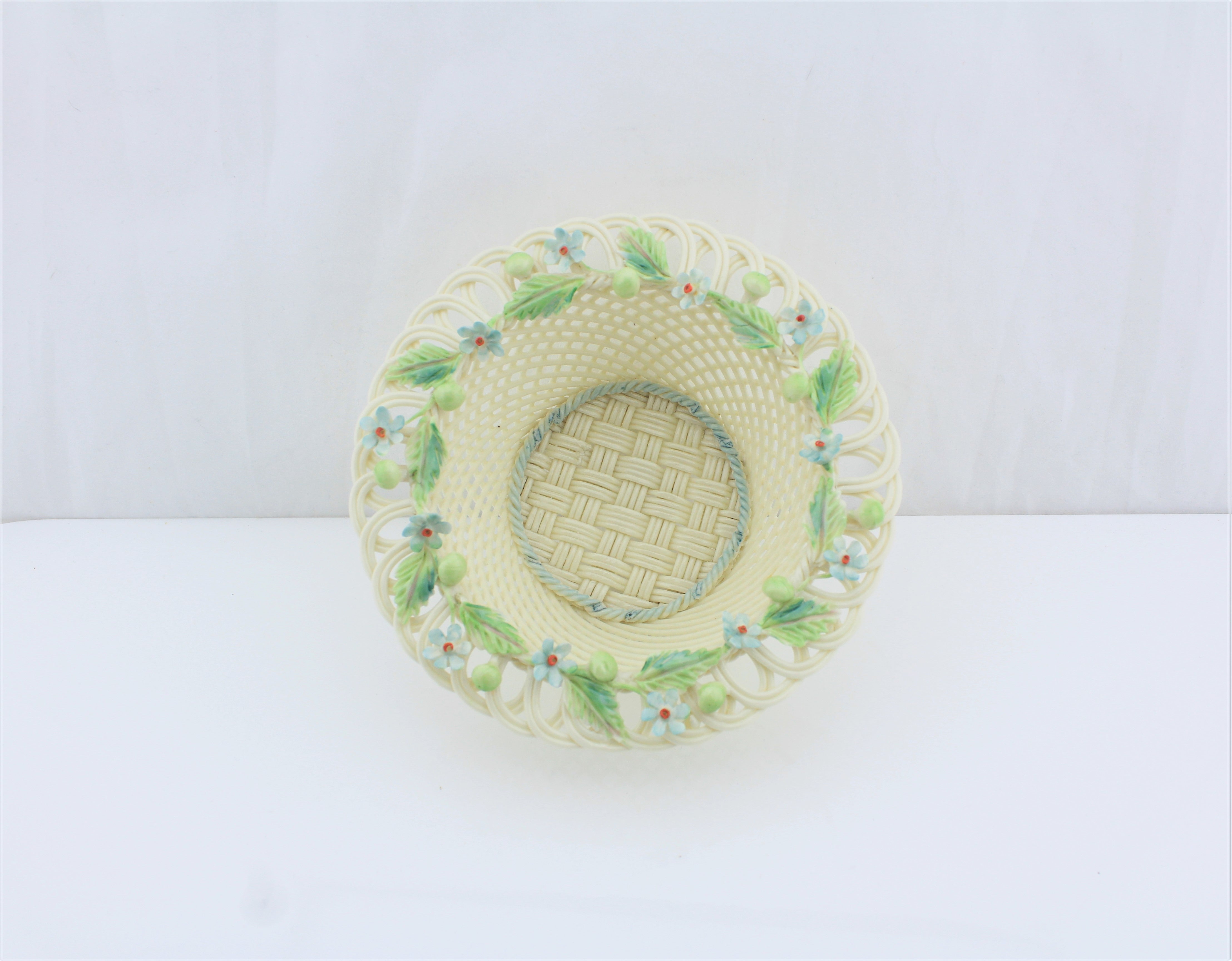 Belleek Porcelain Lace Basket