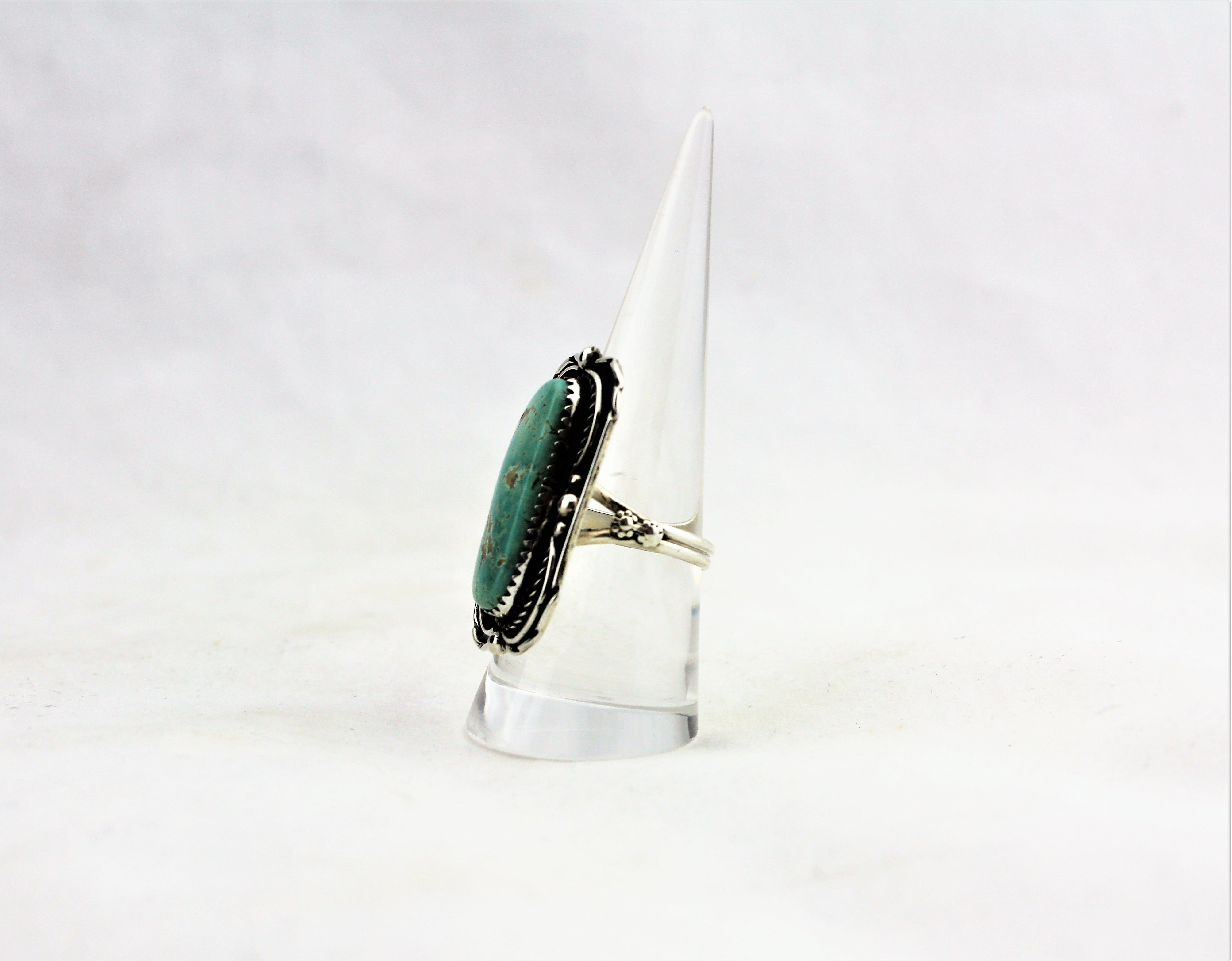 Sam Edsitty Sterling Silver Turquoise Ring