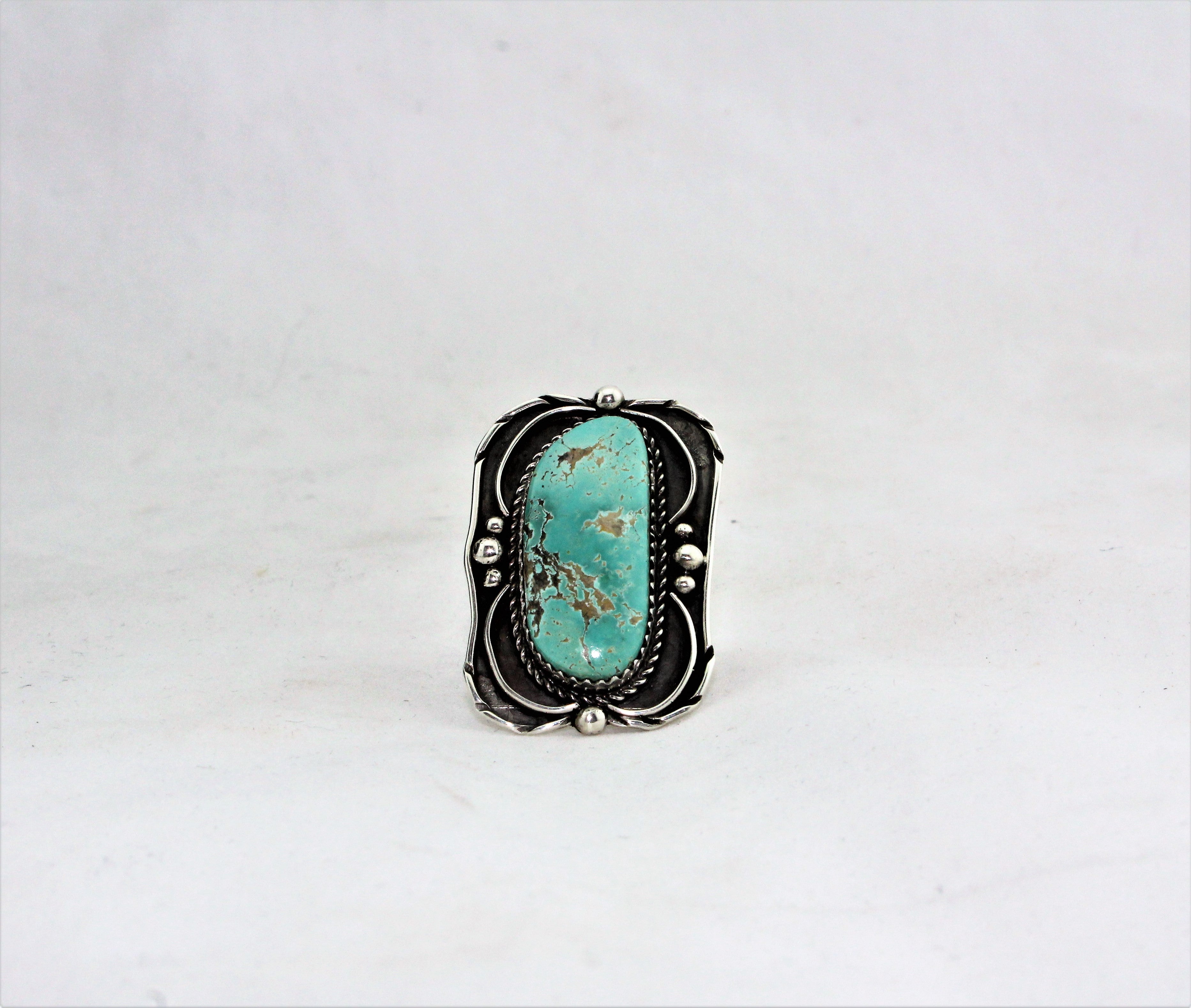 Sam Edsitty Sterling Silver Turquoise Ring