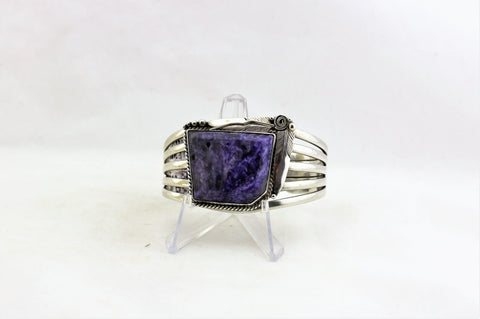 Justin Morris Sterling Silver and Charoite Braceet